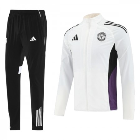 Manchester United Ensemble Vestes d'Entraînement Blanche 2025-26