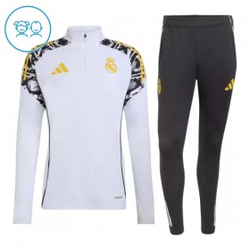 Real Madrid Enfant Kit sweat-shirt d'entraînement Blanche 2026-27 Quart-Zip