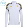 Real Madrid Enfant Kit sweat-shirt d'entraînement Blanche 2026-27 Quart-Zip