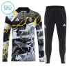 Real Madrid Marvel Enfant Kit sweat-shirt d'entraînement Noire 2026-27 Quart-Zip