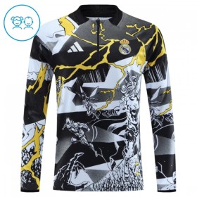 Real Madrid Marvel Enfant Kit sweat-shirt d'entraînement Noire 2026-27 Quart-Zip