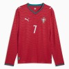 Maillot Portugal Ronaldo 7 Domicile Coupe du Monde 2026 Manche Longue