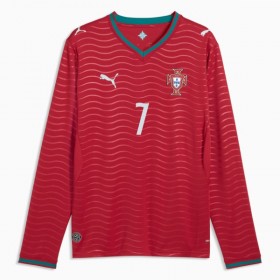 Maillot Portugal Ronaldo 7 Domicile Coupe du Monde 2026 Manche Longue
