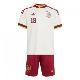 Maillot Espagne Zubimendi 18 Enfant Exterieur Coupe du Monde 2026