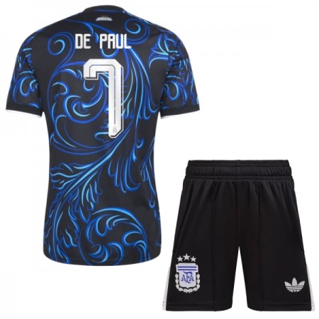 Maillot Argentine De Paul 7 Enfant Exterieur Coupe du Monde 2026