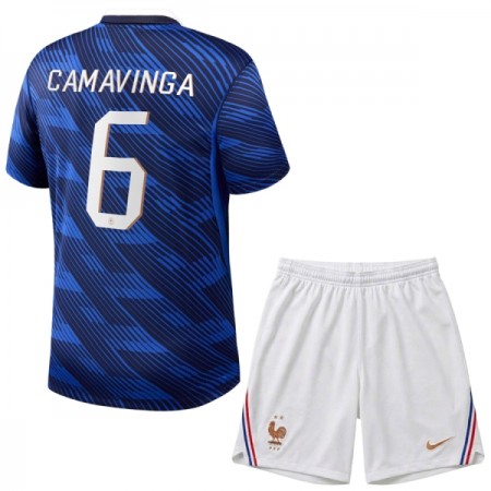 Maillot France Camavinga 6 Enfant Domicile Coupe du Monde 2026