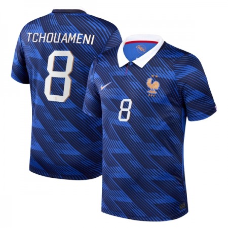 Maillot France Tchouameni 8 Domicile Coupe du Monde 2026