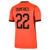 Maillot Hollande Dumfries 22 Domicile Coupe du Monde 2026