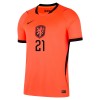 Maillot Hollande Frenkie de Jong 21 Enfant Domicile Coupe du Monde 2026