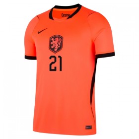 Maillot Hollande Frenkie de Jong 21 Enfant Domicile Coupe du Monde 2026