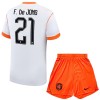Maillot Hollande Frenkie de Jong 21 Enfant Exterieur Coupe du Monde 2026