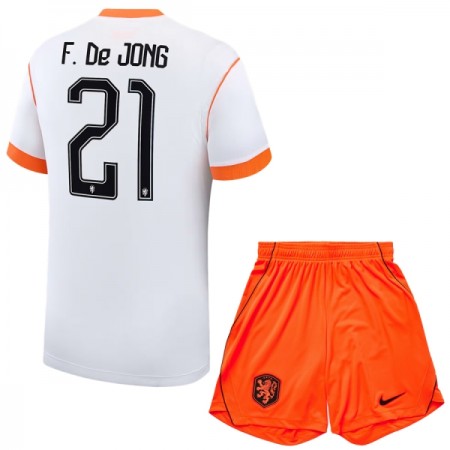 Maillot Hollande Frenkie de Jong 21 Enfant Exterieur Coupe du Monde 2026