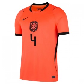 Maillot Hollande Virgil 4 Enfant Domicile Coupe du Monde 2026