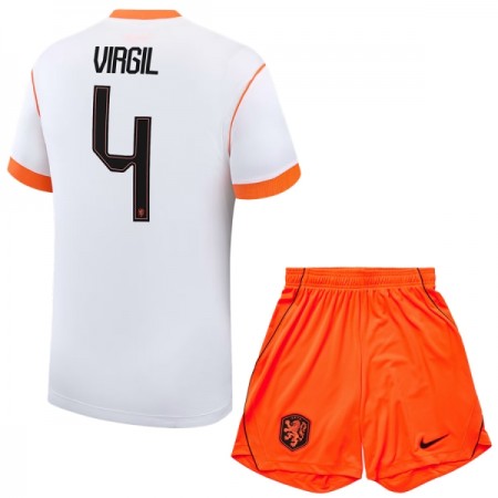 Maillot Hollande Virgil 4 Enfant Exterieur Coupe du Monde 2026