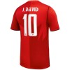 Maillot Canada J. David 10 Domicile Coupe du Monde 2026