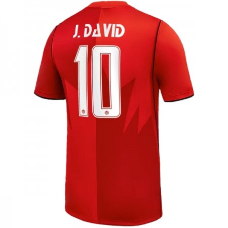 Maillot Canada J. David 10 Domicile Coupe du Monde 2026