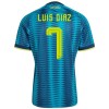 Maillot Colombie Luis Diaz 7 Exterieur Coupe du Monde 2026