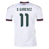 Maillot Mexique S.Gimenez 11 Exterieur Coupe du Monde 2026