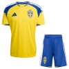 Maillot Suède Enfant Domicile Coupe du Monde 2026