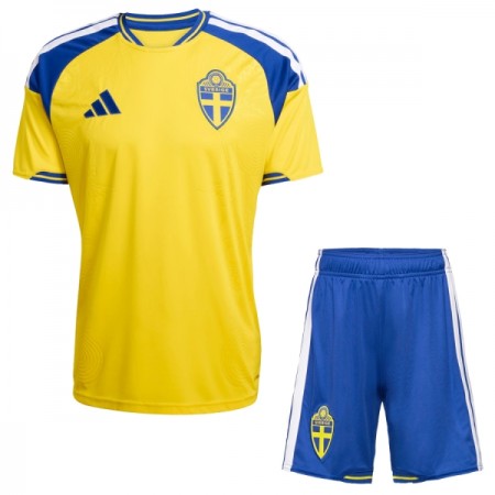 Maillot Suède Enfant Domicile Coupe du Monde 2026