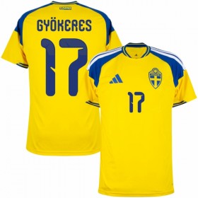 Maillot Suède Gyokeres 17 Domicile Coupe du Monde 2026