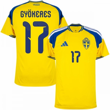 Maillot Suède Gyokeres 17 Domicile Coupe du Monde 2026