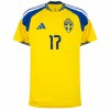 Maillot Suède Gyokeres 17 Domicile Coupe du Monde 2026