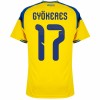 Maillot Suède Gyokeres 17 Domicile Coupe du Monde 2026