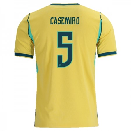 Maillot Brésil Casemiro 5 Domicile Coupe du Monde 2026
