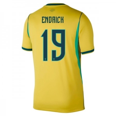 Maillot Brésil Endrick 19 Domicile Coupe du Monde 2026