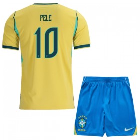 Maillot Brésil Pele 10 Enfant Domicile Coupe du Monde 2026