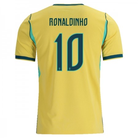 Maillot Brésil Ronaldinho 10 Domicile Coupe du Monde 2026