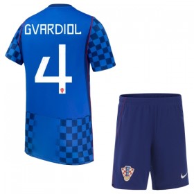 Maillot Croatie Gvardiol 4 Enfant Exterieur Coupe du Monde 2026