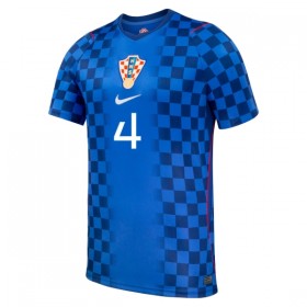 Maillot Croatie Gvardiol 4 Enfant Exterieur Coupe du Monde 2026